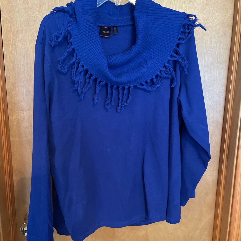 Sapphire Blue Raphaella sweater.